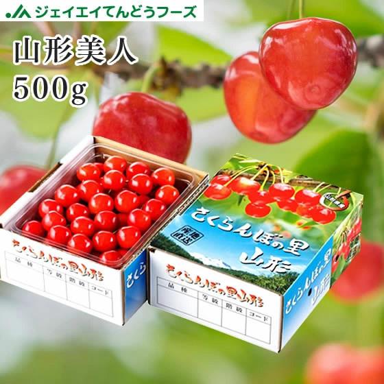山形県産 さくらんぼ 『山形美人』500g 秀品 L玉 バラパック 銀行振込不可 rc28（Yahoo!・JAてんどうフーズ うまいもの通販）
