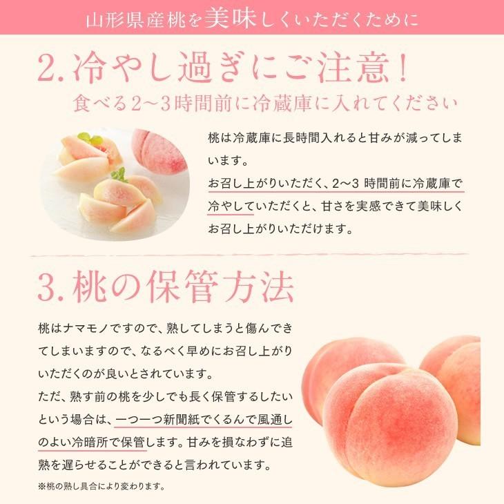 秀品 黄桃 約3kg （8〜14玉）桃 peach ギフト 品種おまかせ 山形県産 桃 贈答｜tendofoods｜10