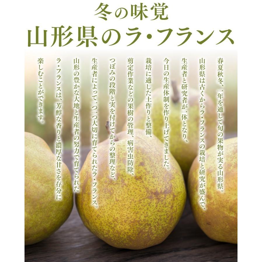 ギフト 希少品 山形県天童産 スーパー ラ・フランス 約2.2kg ラフランス 西洋なし 洋梨  (一部地域別途送料) rf14｜tendofoods｜02