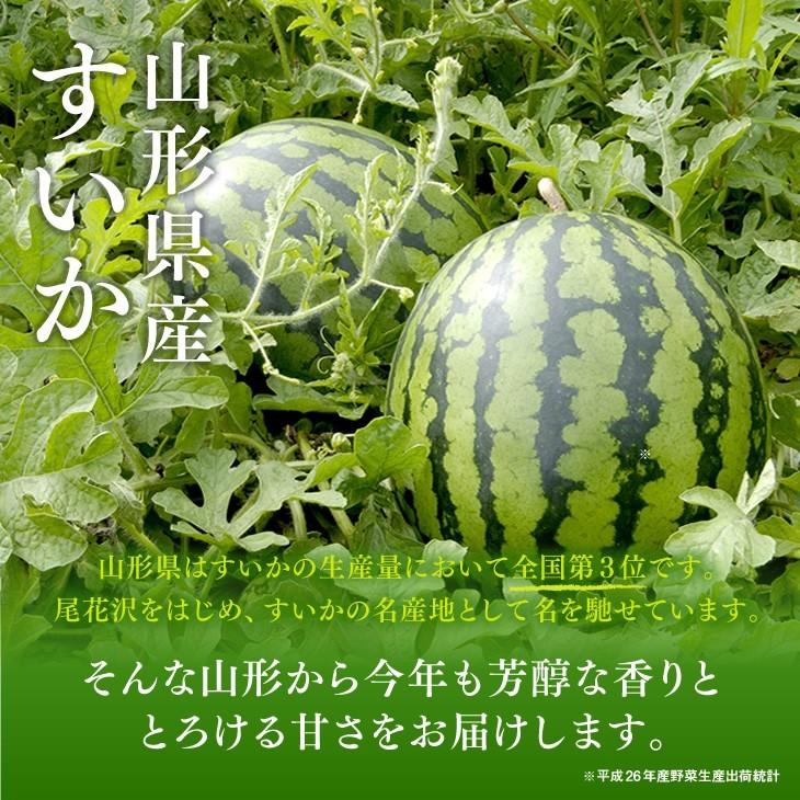 爆買 すいか スイカ 小玉 （優品以上・2玉） 山形県産 送料無料