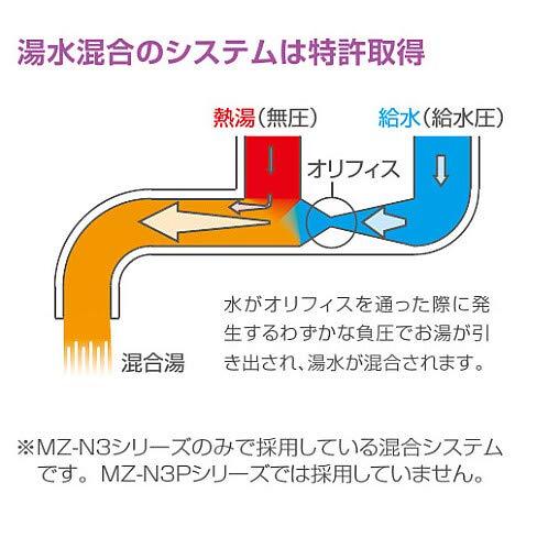 イトミック　MZ-1N3　壁掛型（開放式）電気温湯沸器専用　混合水栓　まぜまぜ