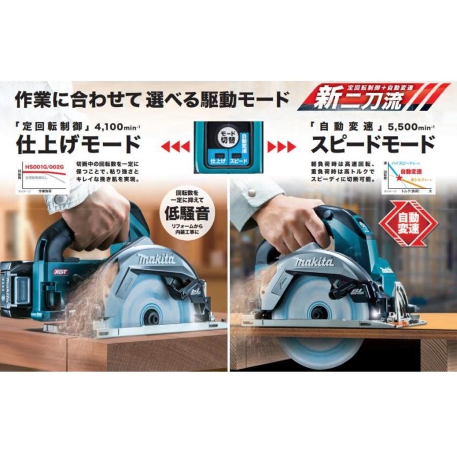 マキタ（makita） 40Vmax-2.5Ah 165mm 充電式マルノコ HS002GRDX