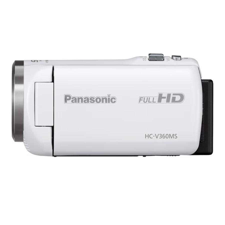 Panasonic（パナソニック） ビデオカメラ HC-V360MS-W [ホワイト] : 天