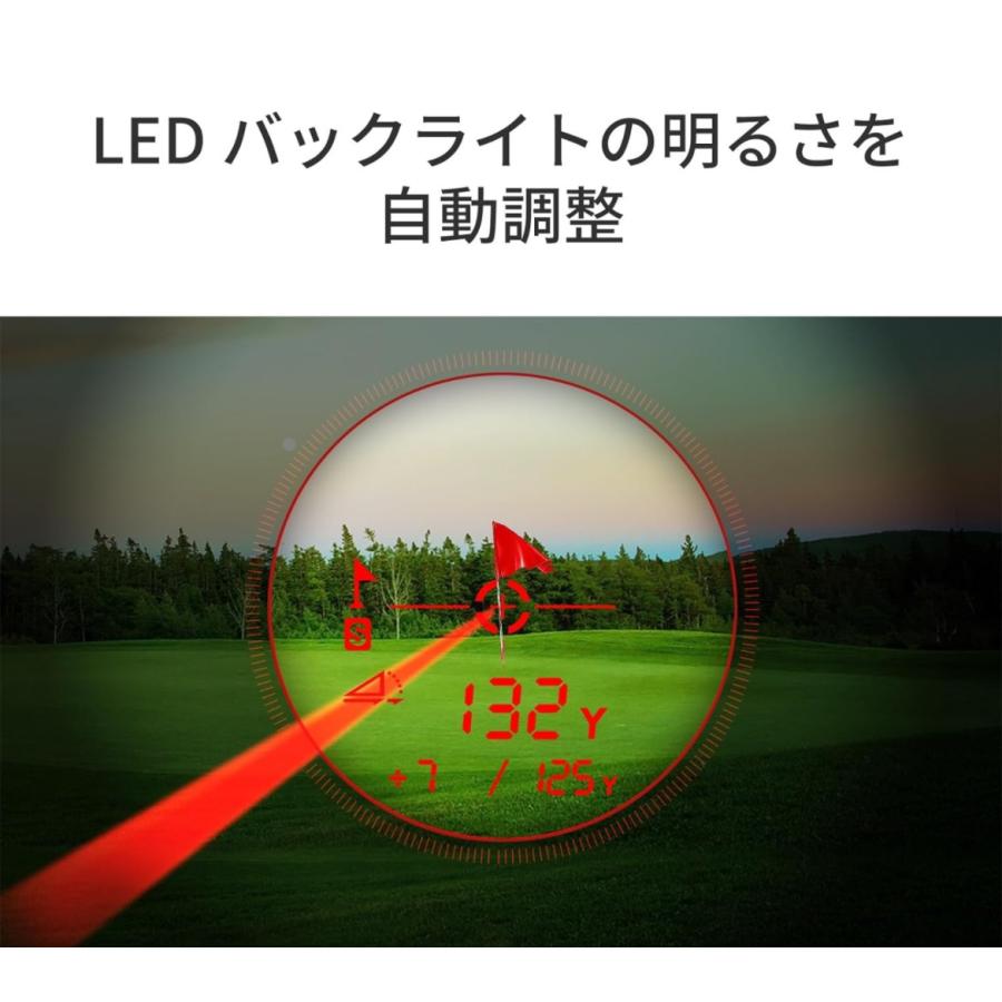 J5 RED mini New【2Color LEDバックライト自動調整】 ゴルフレーザー距離計｜tenich｜04