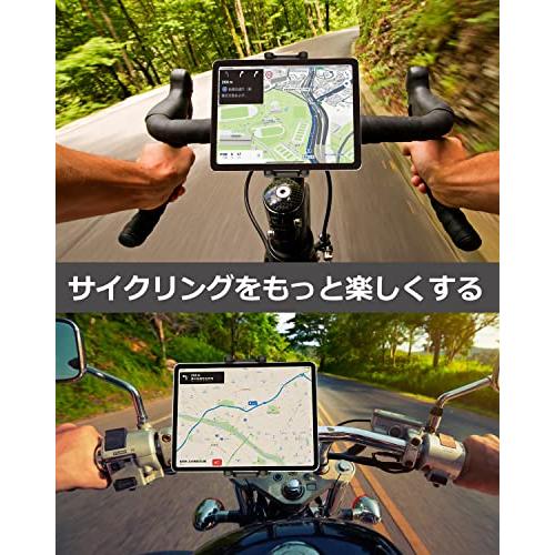woleyi 自転車 タブレットホルダー バイク タブレット スタンド フィットネスバイク取付 iPadホルダー ロードバイク iPadスタンド ベビーカー スマホマウント 36｜teniteni｜02