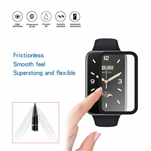 3枚入り  Mihence Compatible with Xiaomi Smart Band 7 Pro 複合素材PMMA 保護フィルム, TPU製 3D 保護フィルム 対応 Mi スマートバンド 7 Pro 運動追跡 腕時計｜teniteni｜05