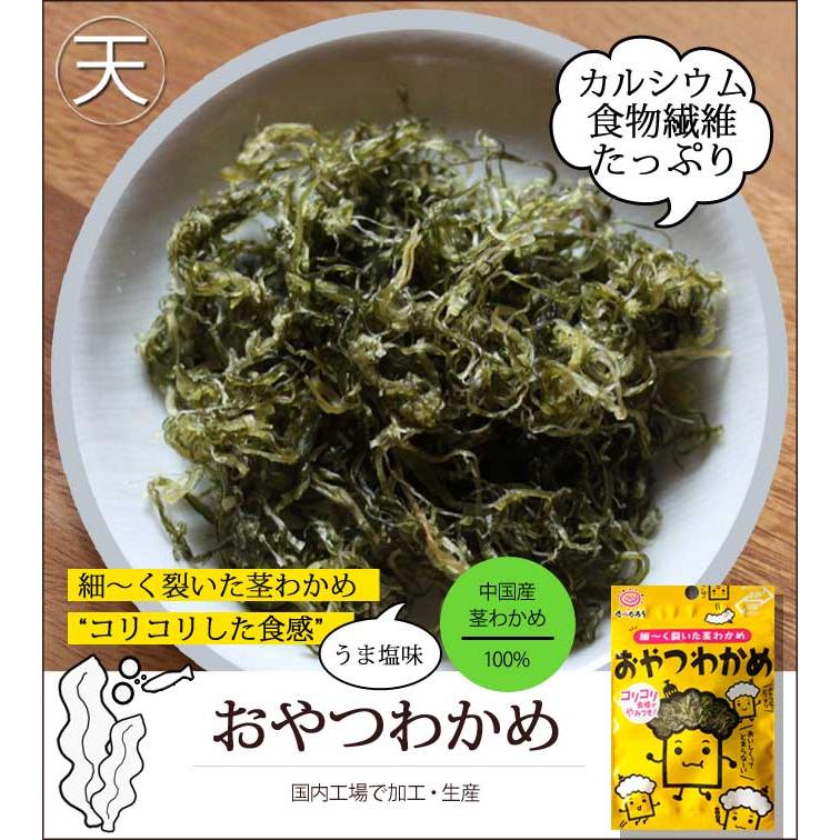 わかめ おやつわかめ おやつ昆布 昆布 海草 おつまみ珍味 おつまみ昆布 茎わかめ おしゃぶり昆布 前島食品 9g ×10袋 海藻 たべたろう｜tenjikuya｜07