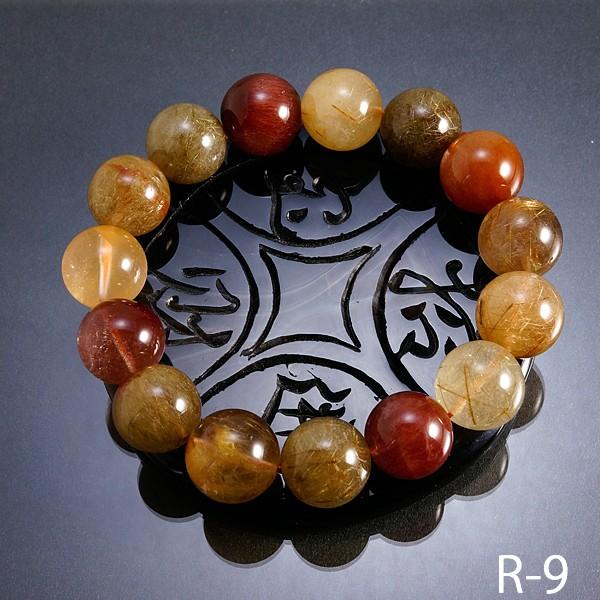 ルチルクォーツ ブレスレット 13mm ~14mm 17.5 cm ルチルクォーツ ブレスレット 13mm ~14mm 17.5 cm