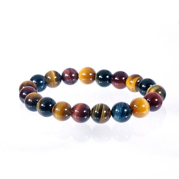 新品未使用 パワーストーン タイガーズアイ 10mm玉 ブレスレット Binich 10mm玉 タイガーアイ ブレスレット パワーストーン