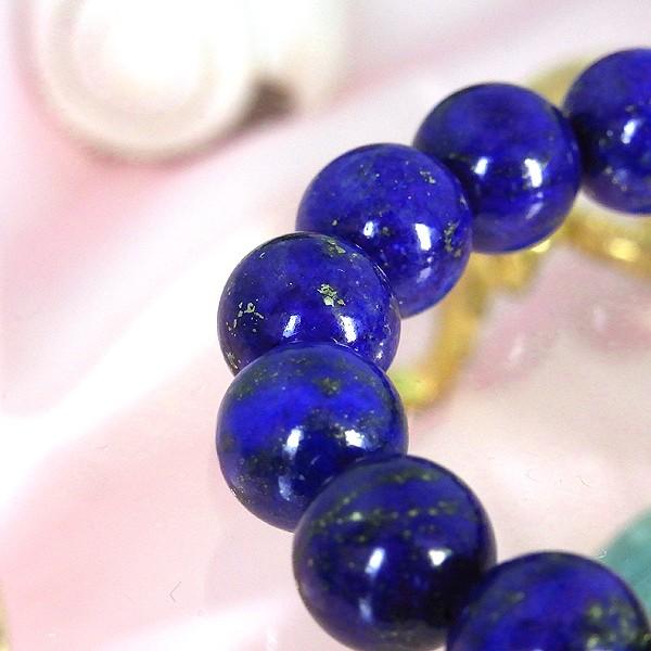 12月誕生石 3A級天然ラピスラズリ12mm玉ブレスレット パワーストーン