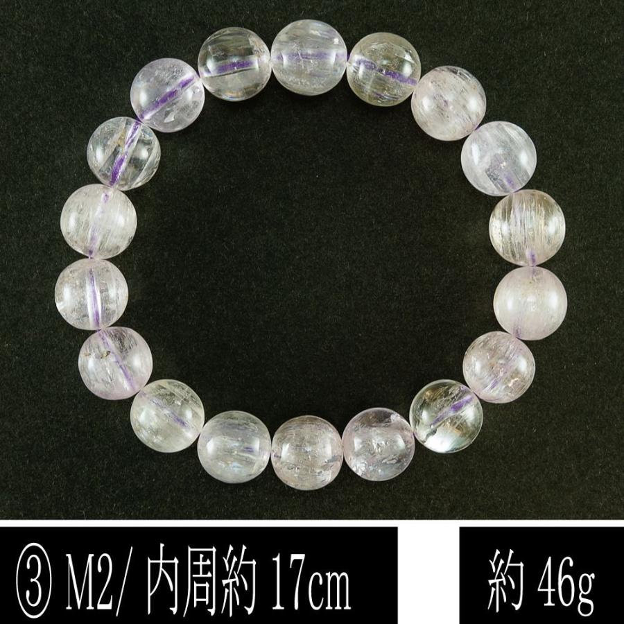 恋愛の石 5A級 クンツァイト パープル 丸玉 11mm ブレスレット 数珠 