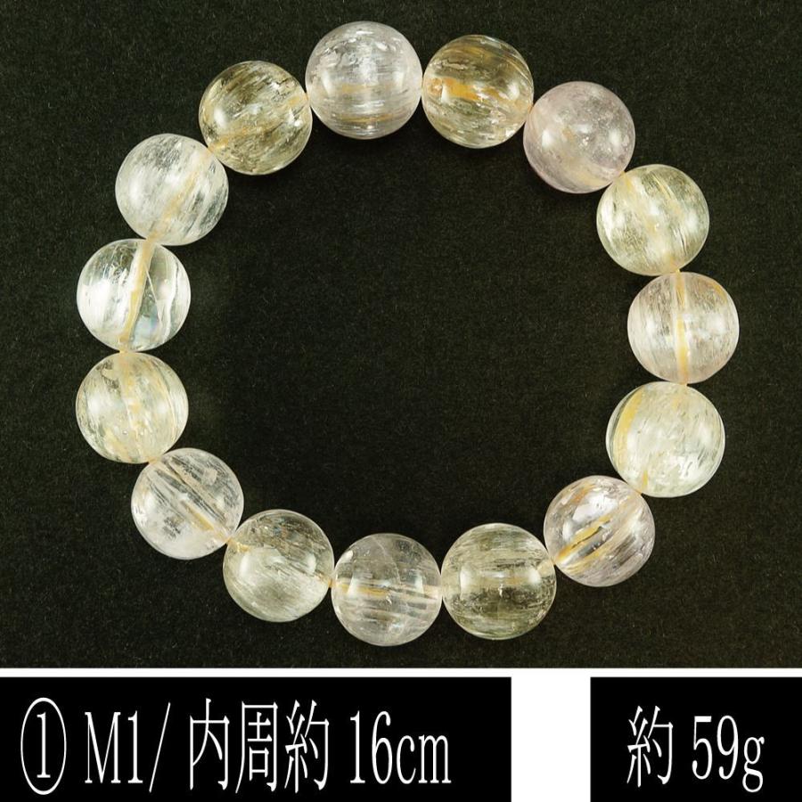 恋愛の石 5A級 クンツァイト イエロー 丸玉 13mm ブレスレット 数珠