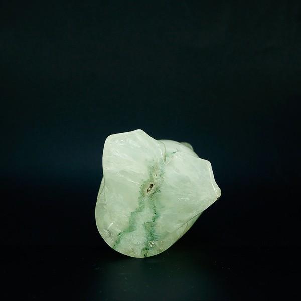 かわいい 手彫り彫刻 ペンギンの置物 重量約504g サイズ約W62×D60×H125 mm メノウ 瑪瑙 水晶 パワーストーンの画像