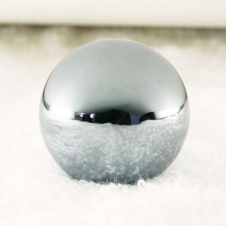 ドイツ産 テラヘルツ鉱石 穴なし丸玉 φ30mm インテリア 置物 台座付