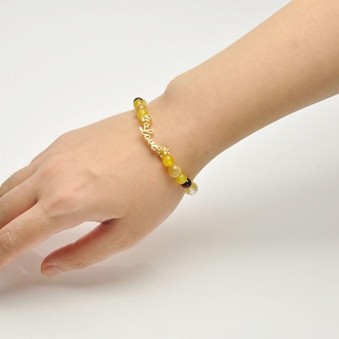カイヤナイト or ルチルクォーツ デザインブレスレット アクセサリー