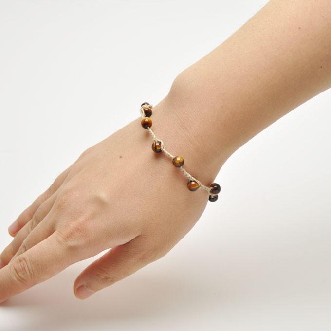 天然石×麻紐 編みこみブレスレット アクセサリー パワーストーン 天然石×麻紐 編みこみブレスレット アクセサリー パワーストーン