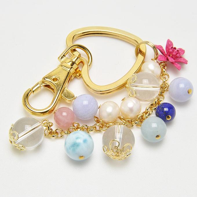 ラリマー × ブルーレースアゲート アクアマリン ローズクォーツ