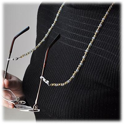 天然石のシトリンのメガネチェーン・パワーストーンのメガネチェーン 眼鏡チェーン グラスコード シトリン×水晶 メガネチェーン 眼鏡チェーン グラスコード 天然石