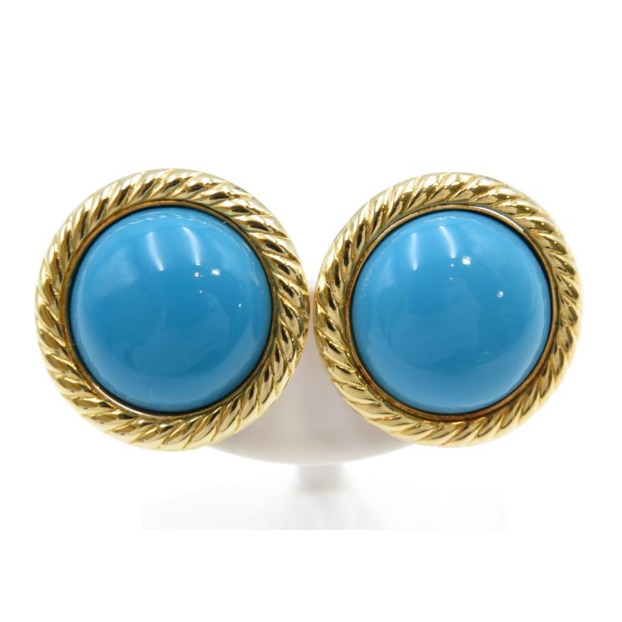 K18 ゴールド ターコイズイヤリング レディース ジュエリー  