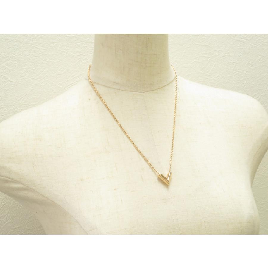 【極美品】 ルイヴィトン　コリエ　エセンシャルV ネックレス　ゴールド 1073 綺麗！ LOUIS VUITTON ルイヴィトン コリエ エセンシャル V