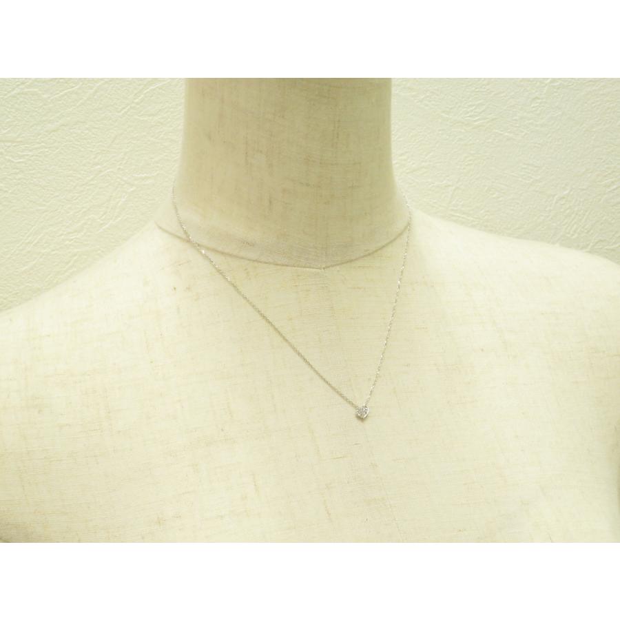 スタージュエリーハート型K10ペンダント ネックレス ストーン付き1、3g HORSESHOE AQUAMARINE(3月) NECKLACE(2JN1068)K10 ネックレス
