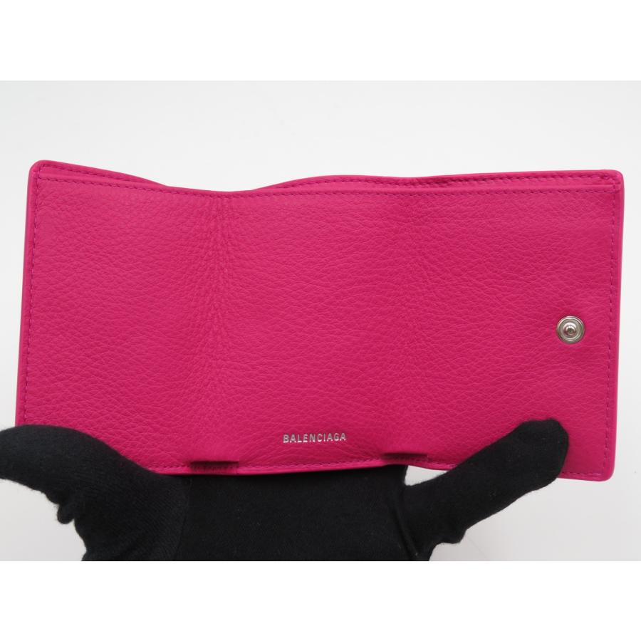 バレンシアガ ペーパーミニ コンパクトウォレット 財布 ピンク レディース PAPIER（BALENCIAGA） BALENCIAGA バレンシアガ コンパクト