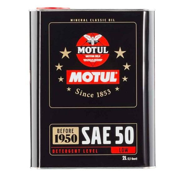 MOTUL SAE 50 ミネラルオイル 2L 2缶セット MOTUL（モチュール） MOTUL CLASSIC OIL 鉱物油 SAE50 2L エンジン