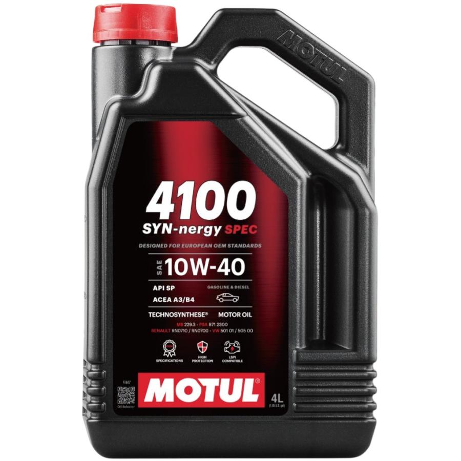 MOTUL（モチュール） 113910 MOTUL 4100 SYN-NERGY SPEC 10W40 4L 化学