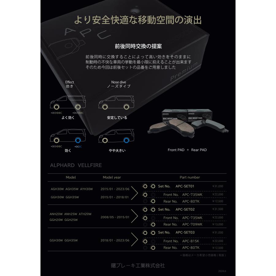 AKEBONO（アケボノ） APC-SET03 曙（アケボノ） ミニバン向け