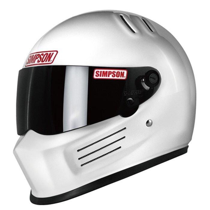 BANDIT Pro SIMPSON 【復刻】 シンプソン フルフェイス バイク用 ヘルメット　ホワイト 61cm