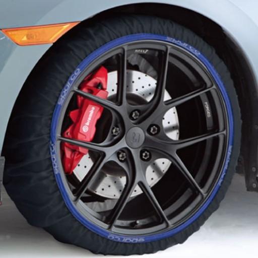 CCD-SPT624 Sparco スパルコ スノーソックス 布製タイヤチェーン