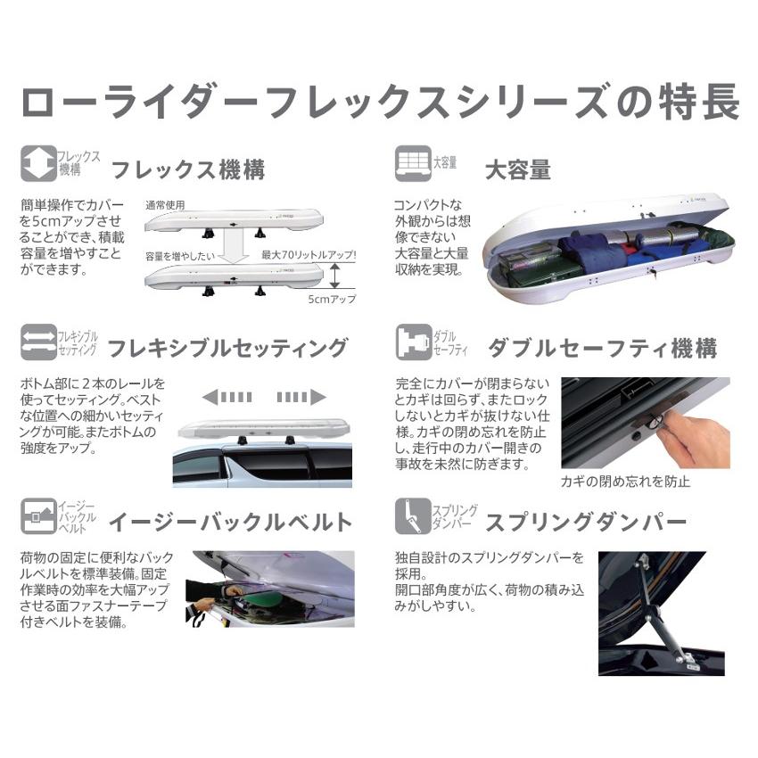 引き取り限定 TERZO ルーフボックスローライダーフレックス ジャンク 高知 TERZO 【メーカー直送/法人限定】EA439FW Terzo テルッツォ