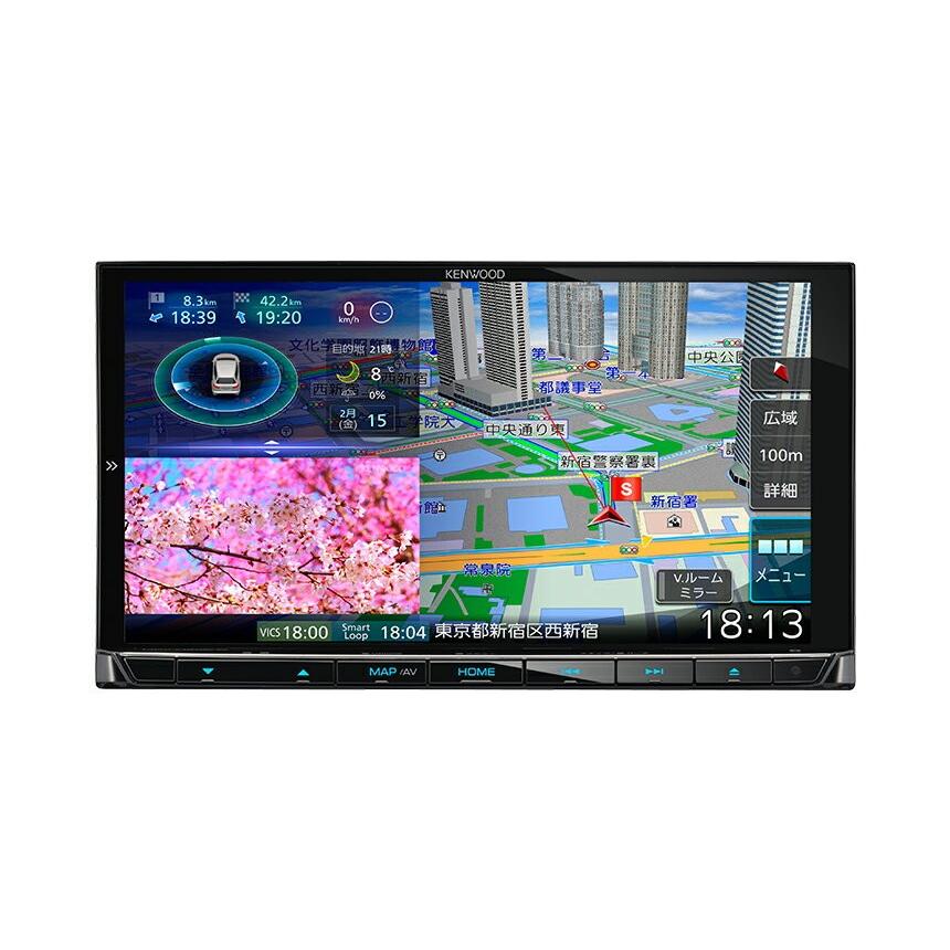 彩速ナビ MDV-M906HD ケンウッド フルセグ Bluetooth内蔵 DVD/USB/SD