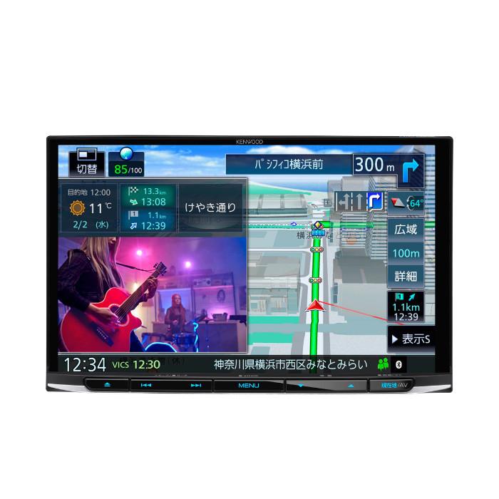 MDV-S809L ケンウッド 彩速ナビ 8V型 地デジ内蔵 メモリーナビ ハイレゾ対応 HDMI入力 Bluetooth内蔵 DVD USB SD カーナビ