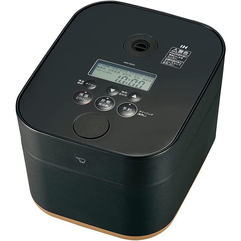 STAN. NW-SA10-BA 象印 炊飯器 5.5合 IH式 黒まる厚釜 ホワイト 黒 IH 
