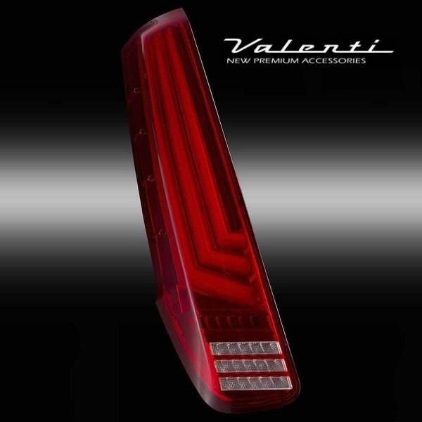 ヴァレンティ - TT80NVO-HC-1 【ハーフレッド／クローム】 Valenti LED尾っぽ照明ランプ  REVO トヨタ 80系 ノア/ヴォクシー/エスクァイア用 ライト、レンズ-LED-車、バイク、自転車