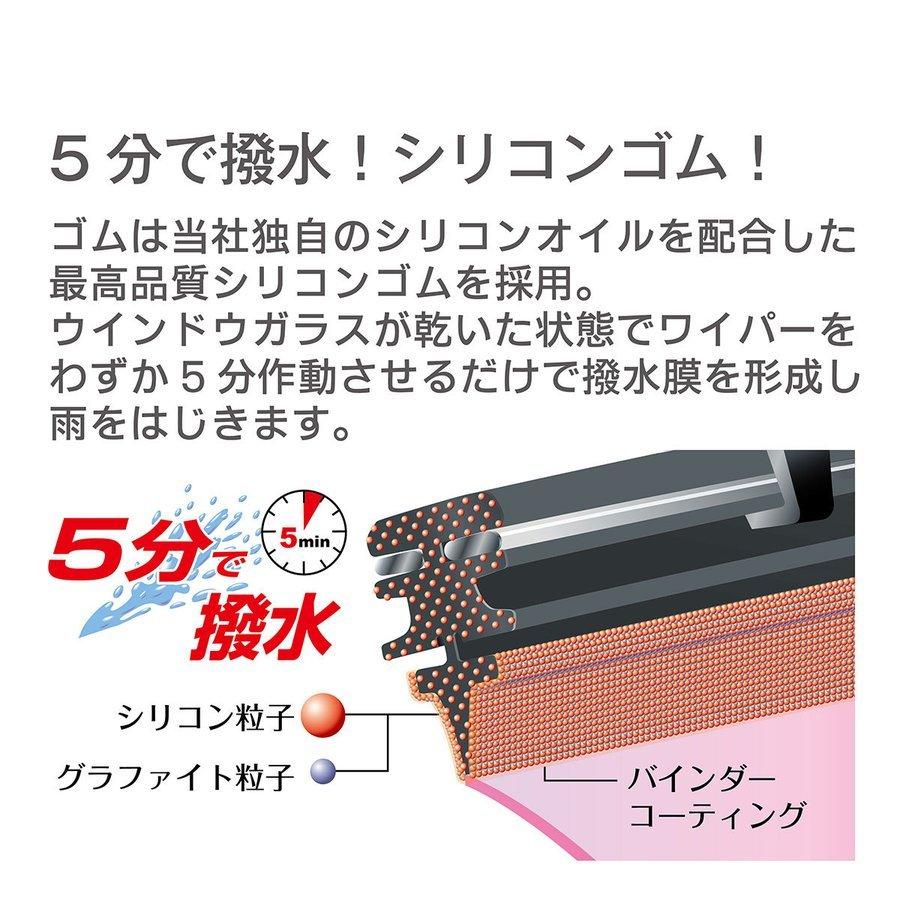 WAVS35 PIAA  エアロヴォーグ 雨用ワイパーブレード 350mm 超強力シリコート 超撥水 ピアー AEROVOGUE｜tenkomori-0071｜04