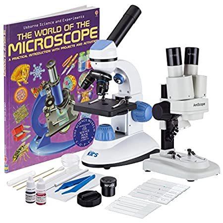 【オープニング大セール】 iQcrew 子供や学生のための20Xステレオ顕微鏡と1000Xの複合顕微鏡でIQCrewサイエンスディスカバリーセット その他おもちゃ