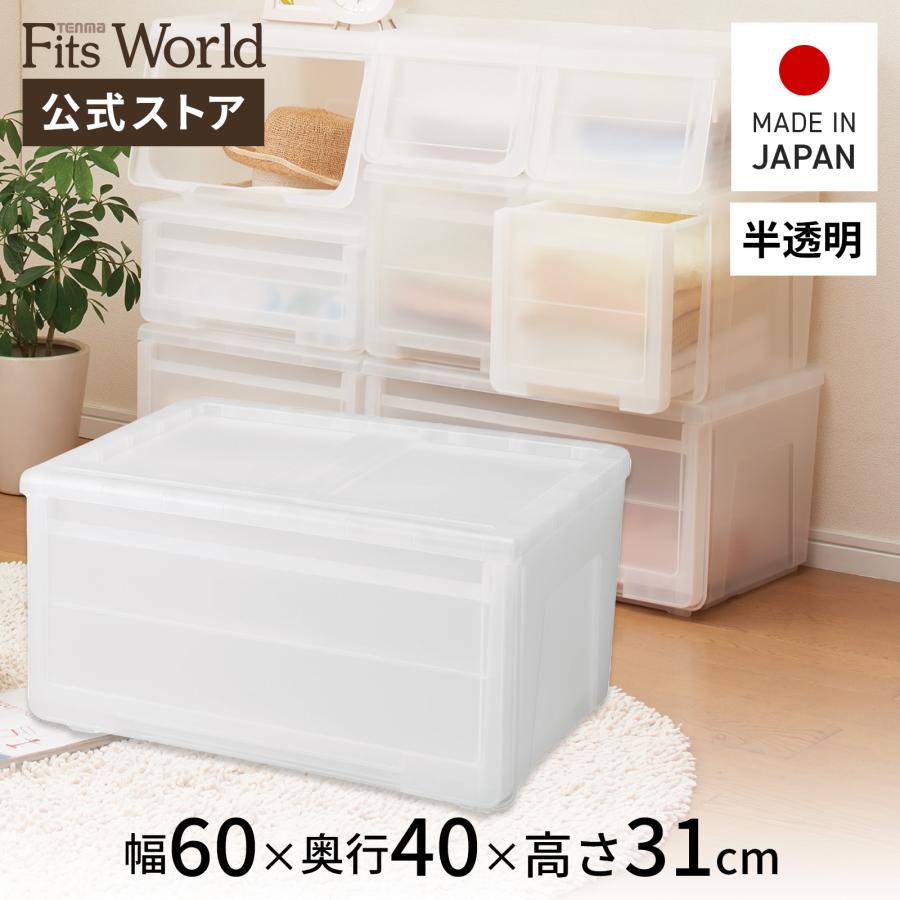 天馬 収納ケース 衣装ケース プロフィックス カバゾコ60深型 クリア