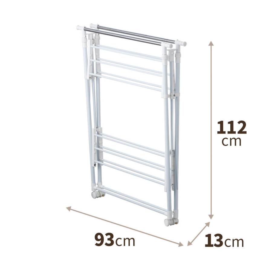 洗濯物干し ポーリッシュ アルミ室内多機能物干しH型 PS-04KA 組立式 天馬｜tenmafitsworld｜03
