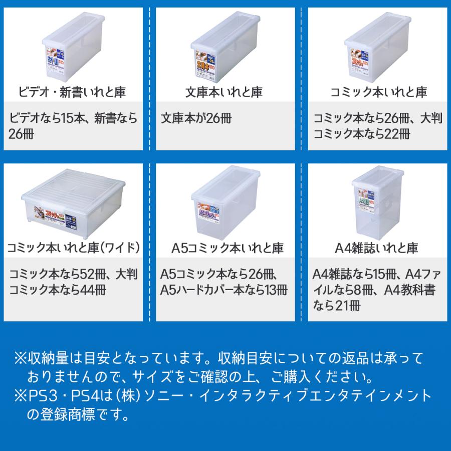 収納ケース 収納ボックス ビデオ・新書いれと庫 18個セット 天馬｜tenmafitsworld｜09