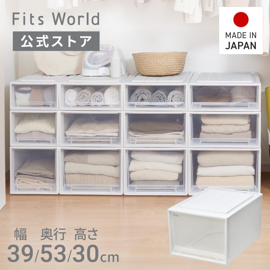 5個セットの衣装ケース クローゼット用 Fits 収納ケース 収納 クローゼット 衣装 ケース ボックス 衣替え 日本