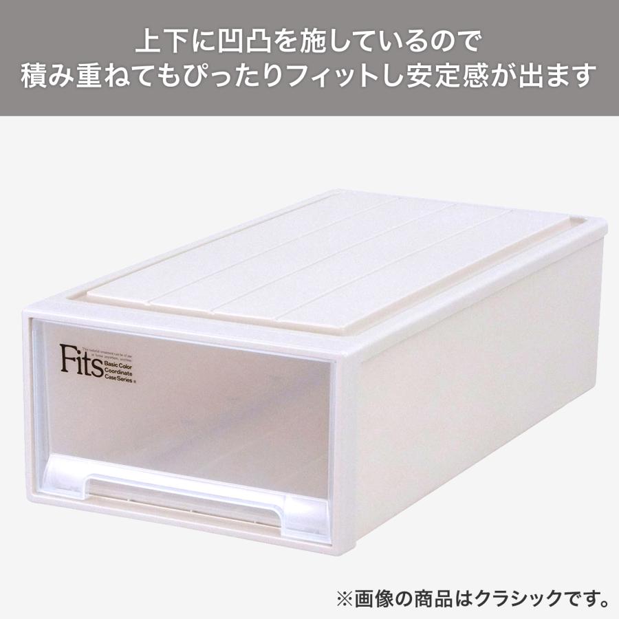 天馬 収納ケース 衣装ケース フィッツケース スリムL カプチーノ