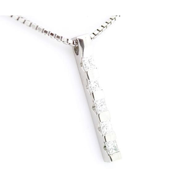 質Shop天満屋】【必見】Pt850 ダイヤネックレス 0.28ct 約5.3g : 質