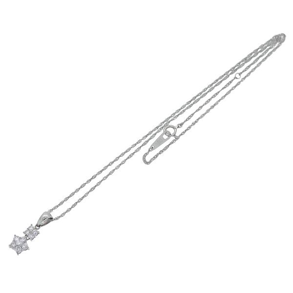 質Shop天満屋】【必見】Pt850/900 ダイヤトップ付ネックレス 