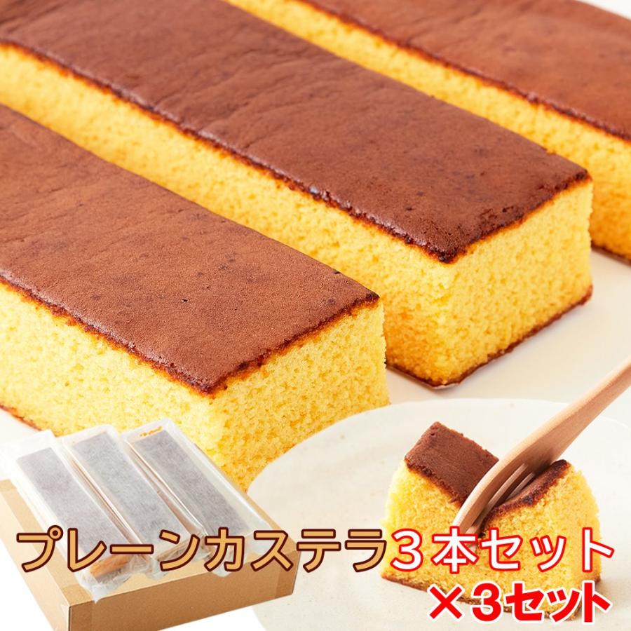 長崎カステラ 2.7g 3本×3 送料無料 カステラ 長崎 爆買 : 健康日和