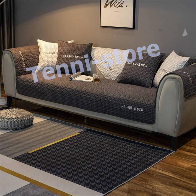 ソファーカバー マルチカバー 綿100% ソファーシーツ 汚れ防止 キズ防止 洗濯可 sofa リビング 滑り止め 犬猫対策 ダイニング フリル付き|tenni-store|03