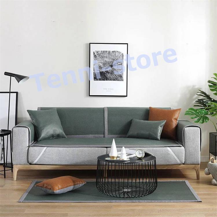 ソファーカバー マルチカバー 綿100% ソファーシーツ 汚れ防止 キズ防止 洗濯可 sofa リビング 滑り止め 犬猫対策 ダイニング フリル付き|tenni-store|03