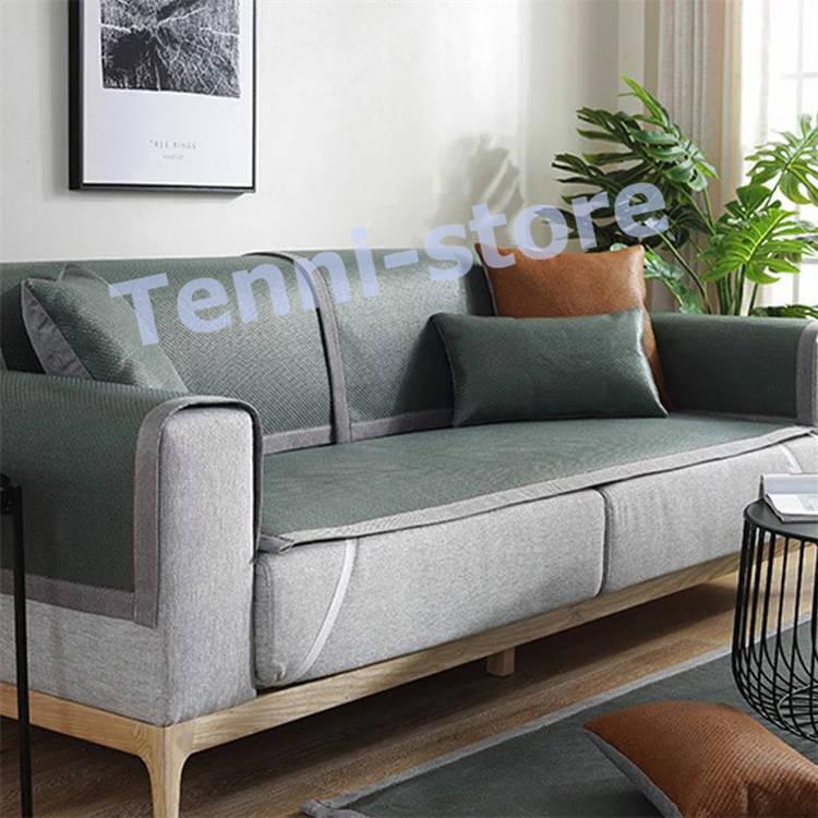 ソファーカバー マルチカバー 綿100% ソファーシーツ 汚れ防止 キズ防止 洗濯可 sofa リビング 滑り止め 犬猫対策 ダイニング フリル付き|tenni-store|04