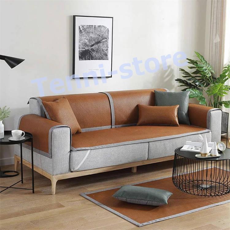 ソファーカバー マルチカバー 綿100% ソファーシーツ 汚れ防止 キズ防止 洗濯可 sofa リビング 滑り止め 犬猫対策 ダイニング フリル付き|tenni-store|06